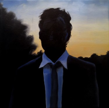 Painting titled "Latecomer" by Anthony Lebedev, Original Artwork, Oil