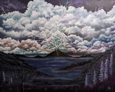 Картина под названием "Within" - Lusignan Studios, Подлинное произведение искусства, Масло Установлен на Деревянная рама для…