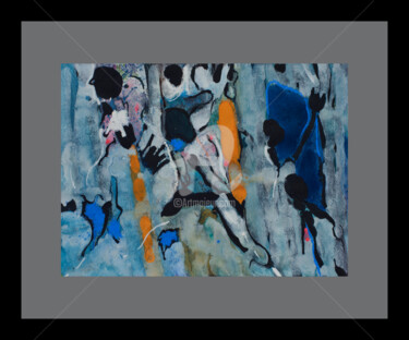 Painting titled "choreography" by Anthony Oliver, Original Artwork, Gouache