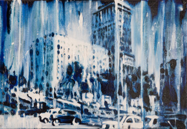 Painting titled "city-of-mary" by Anthony Oliver, Original Artwork, Oil