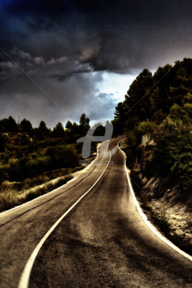 Photography titled "Road to the Storm" by Anthony Oliver, Original Artwork