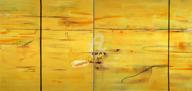 Malerei mit dem Titel "Shinkansen." von Anthony Oliver, Original-Kunstwerk, Öl