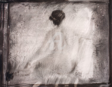 Drawing titled "I wrote her ( de do…" by Anthony Oliver, Original Artwork, Charcoal