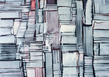 Painting titled "FOLD/UNFOLD" by Anthony Oliver, Original Artwork, Gouache