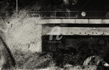Photography titled "bridge-incident-bwh…" by Anthony Oliver, Original Artwork