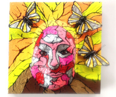 Γλυπτική με τίτλο "Butterflies and Fem…" από Anthony Saldivar, Αυθεντικά έργα τέχνης, Ακρυλικό