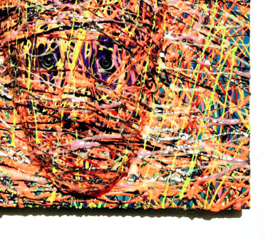 "Third Eye Face Wall…" başlıklı Heykel Anthony Saldivar tarafından, Orijinal sanat, Akrilik