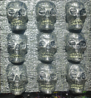 "Skull Art 3D Painti…" başlıklı Tablo Anthony Saldivar tarafından, Orijinal sanat, Akrilik