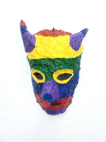 Sculptuur getiteld "Rainbow Color Long…" door Anthony Saldivar, Origineel Kunstwerk, Acryl