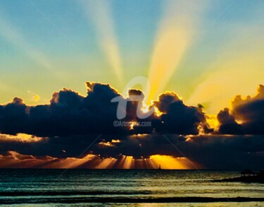 Photographie intitulée "Les rayons de Royan" par Abacchetta, Œuvre d'art originale, Photographie numérique