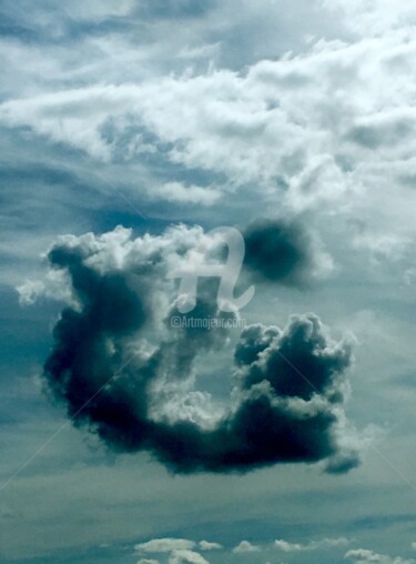 Photographie intitulée "Dragon nuage" par Abacchetta, Œuvre d'art originale, Photographie numérique