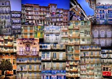 Arts numériques intitulée "trip in PORTO colla…" par Abacchetta, Œuvre d'art originale, Photo montage