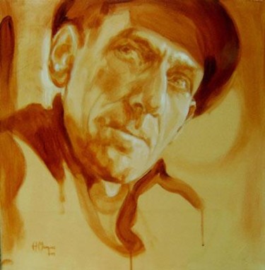 Malerei mit dem Titel "Dritte Man" von Germa Marquez, Original-Kunstwerk