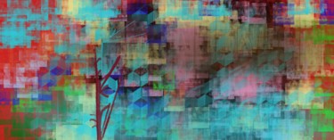 Arts numériques intitulée "abstraction colorée" par Antioco Dit Belapi, Œuvre d'art originale