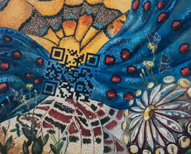Картина под названием "Butterflies" - Yuriy Piskunov, Подлинное произведение искусства, Масло Установлен на Деревянная рама…