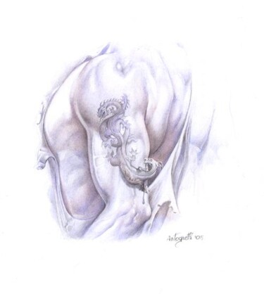 Drawing titled "Omaggio a Boris Val…" by Lorenzo  Antognetti Artista, Original Artwork
