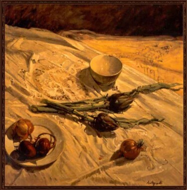 Pittura intitolato "Composizione con ca…" da Lorenzo  Antognetti Artista, Opera d'arte originale