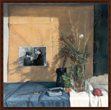 Peinture intitulée "Lorenzo e Matilde" par Lorenzo  Antognetti Artista, Œuvre d'art originale
