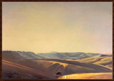 Peinture intitulée "Verso sera - Tarqui…" par Lorenzo  Antognetti Artista, Œuvre d'art originale