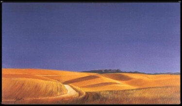Pittura intitolato "Agosto - Tarquinia" da Lorenzo  Antognetti Artista, Opera d'arte originale