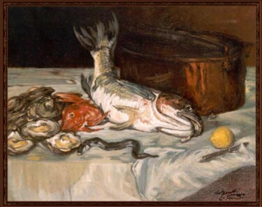 Pintura intitulada "Omaggio a Manet" por Lorenzo  Antognetti Artista, Obras de arte originais