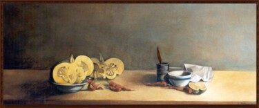 Pittura intitolato "Omaggio a Scalco" da Lorenzo  Antognetti Artista, Opera d'arte originale