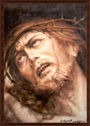 Pittura intitolato "Omaggio a sconosciu…" da Lorenzo  Antognetti Artista, Opera d'arte originale