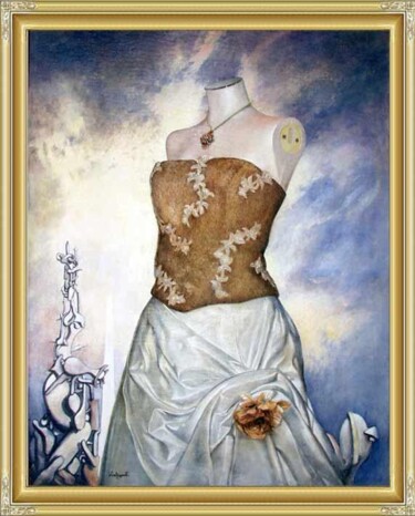 Painting titled "'Astro' , quadro di…" by Lorenzo  Antognetti Artista, Original Artwork, Oil