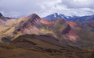 Photography titled "RAINBOW MOUNTAIN -…" by Antoine Barthelemy, Original Artwork, Digital Photography
