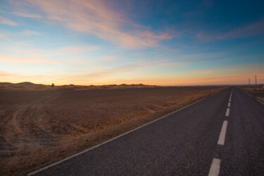 Photography titled "A SINGLE ROAD" by Antoine Barthelemy, Original Artwork, Digital Photography