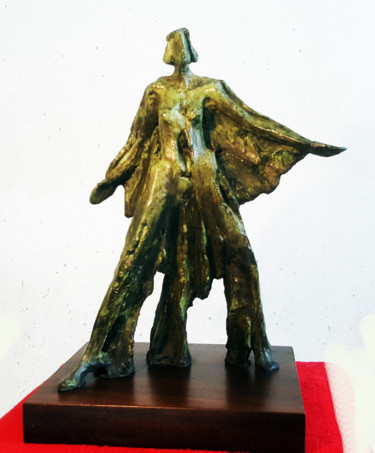 Skulptur mit dem Titel "" DAMO DRAPREE "" von Antoine Berbari, Original-Kunstwerk, Bronze