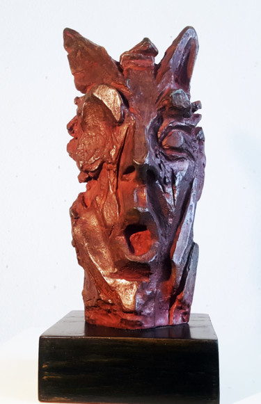 Skulptur mit dem Titel "" LE CHAT "" von Antoine Berbari, Original-Kunstwerk, Bronze