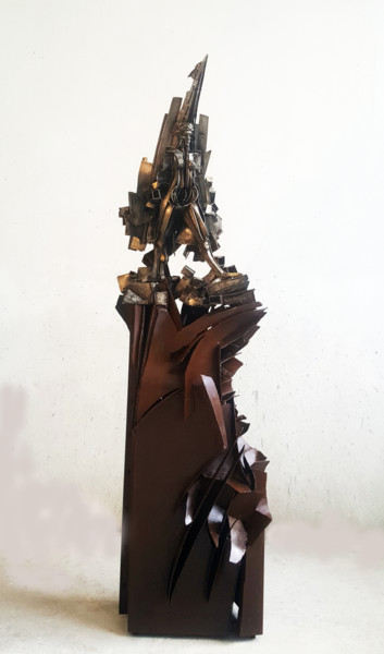 Sculpture intitulée ""LE LIBAN, TEL LE P…" par Antoine Berbari, Œuvre d'art originale, Acier inoxydable