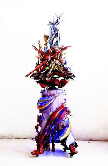 Skulptur mit dem Titel ""FERSAN EL-YAM" - "…" von Antoine Berbari, Original-Kunstwerk, Metalle