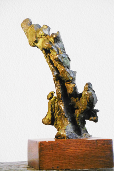 Sculptuur getiteld "" L'ELAN "" door Antoine Berbari, Origineel Kunstwerk, Bronzen