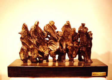 Skulptur mit dem Titel "" SENTEUR DE GERANI…" von Antoine Berbari, Original-Kunstwerk, Bronze