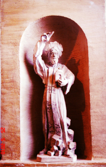 Sculpture titled "PROJET : " STATUE D…" by Antoine Berbari, Original Artwork, Plaster
