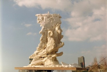 Scultura intitolato "Projet de monument…" da Antoine Berbari, Opera d'arte originale, Gesso