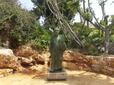 雕塑 标题为“" Statue Mir Samir…” 由Antoine Berbari, 原创艺术品, 青铜