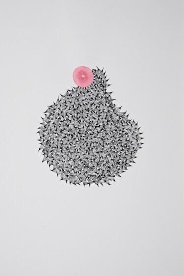 Dessin intitulée "Nid de guêpes #1" par Antoine Brodin, Œuvre d'art originale, Encre