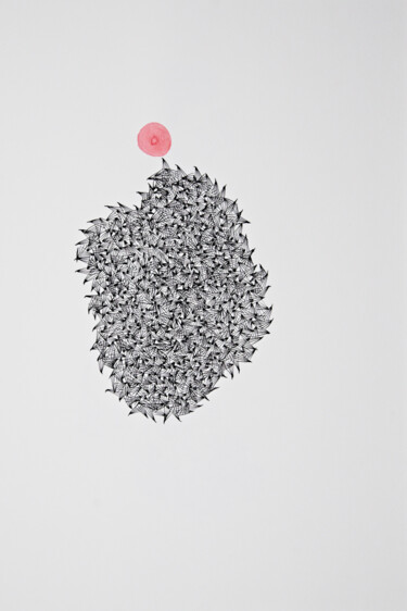 Dessin intitulée "Nid de guêpes #" par Antoine Brodin, Œuvre d'art originale, Encre