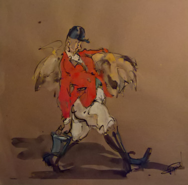 Peinture intitulée "58 ration de la soi…" par Antoine Faure, Œuvre d'art originale, Gouache