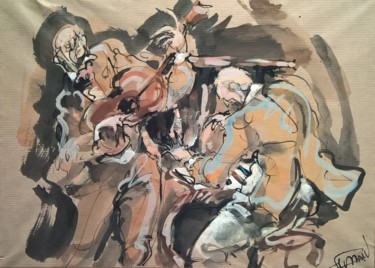 175 Wood street boogie-woogie Painting titled "175 Wood street boo…" by Antoine Faure, Original Art, Gouache