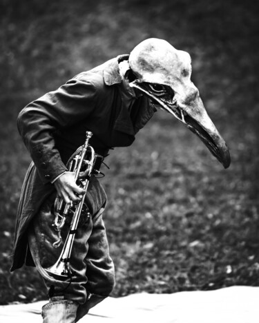 Photographie intitulée "Homme Oiseau 2" par Antoine Heid, Œuvre d'art originale, Photographie numérique