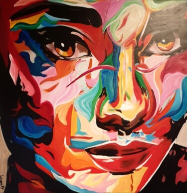 Peinture intitulée "Audrey Hepburn" par Antoine Liesens (A54 POP ART BV), Œuvre d'art originale, Acrylique Monté sur Châssis…