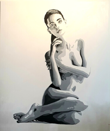 Картина под названием "Misty" - Antoine Liesens (A54 POP ART BV), Подлинное произведение искусства, Акрил