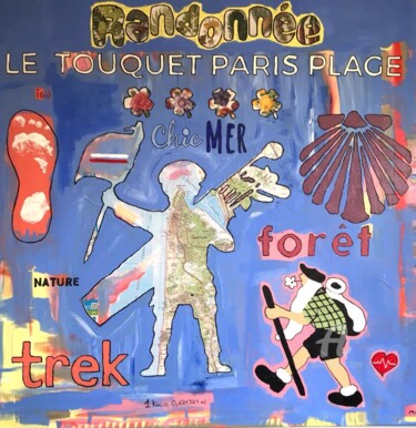 Pintura intitulada "Le Touquet 1" por Antoine Maume, Obras de arte originais, Acrílico
