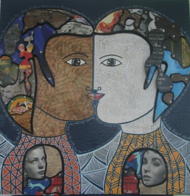 Peinture intitulée "Etranges , étranger…" par Antoine Mellado, Œuvre d'art originale