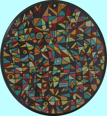 Peinture intitulée "Paraboloïdes 11." par Antoine Mellado, Œuvre d'art originale, Acrylique