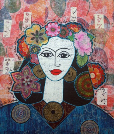 Painting titled "Femmes d'ici et d'a…" by Antoine Mellado, Original Artwork, Acrylic